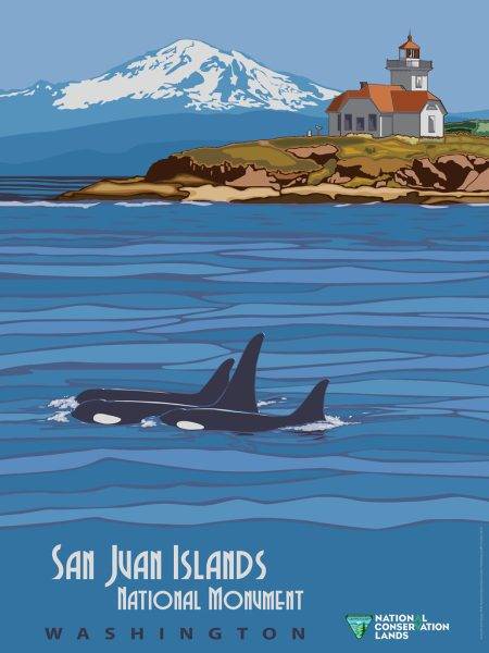 San Juan Islands National Monument poster: Sentinels of the Salish Sea