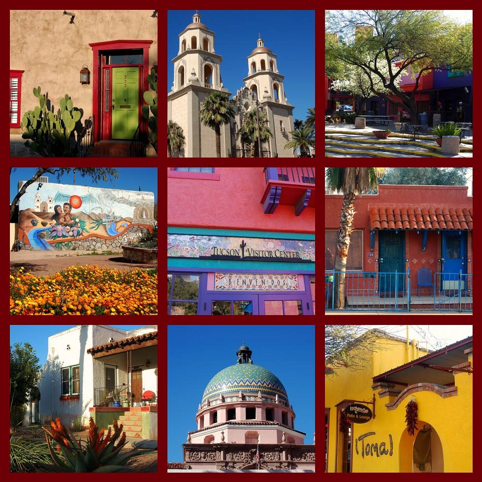 Tucson's Colorful Downtown - A Mosaic