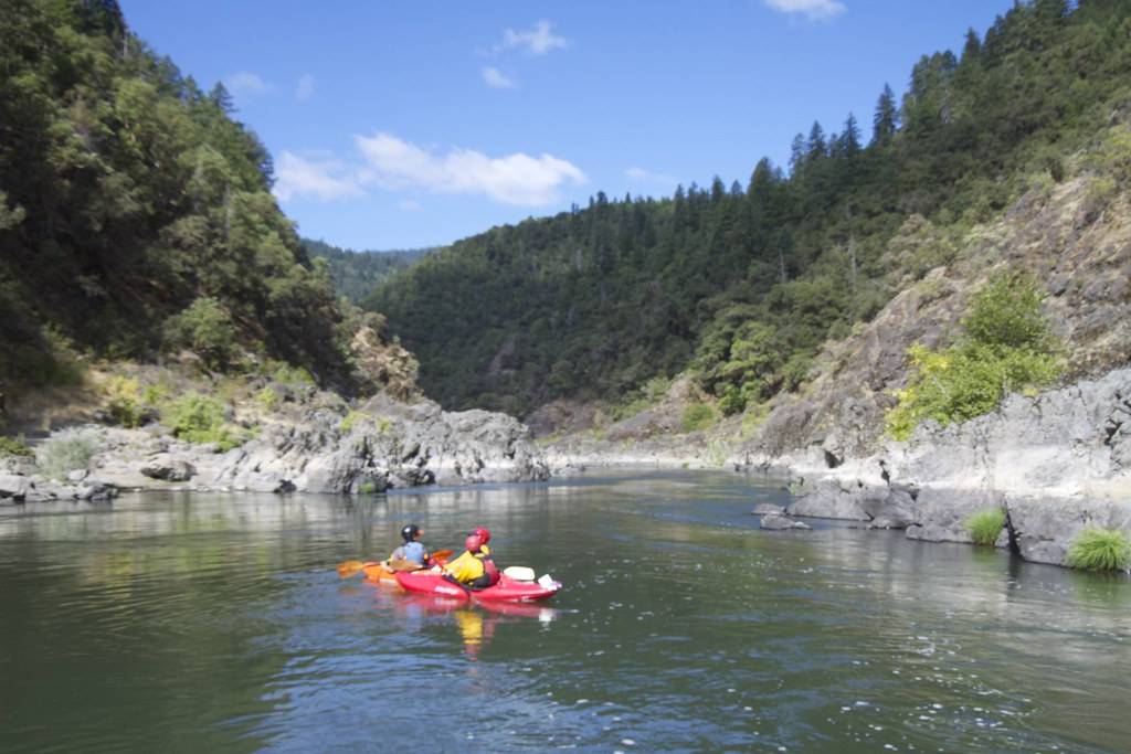 Kayaks on the Rogue River